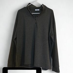 Womens Dark Gray Long Button Collar Shirt Xl Layer